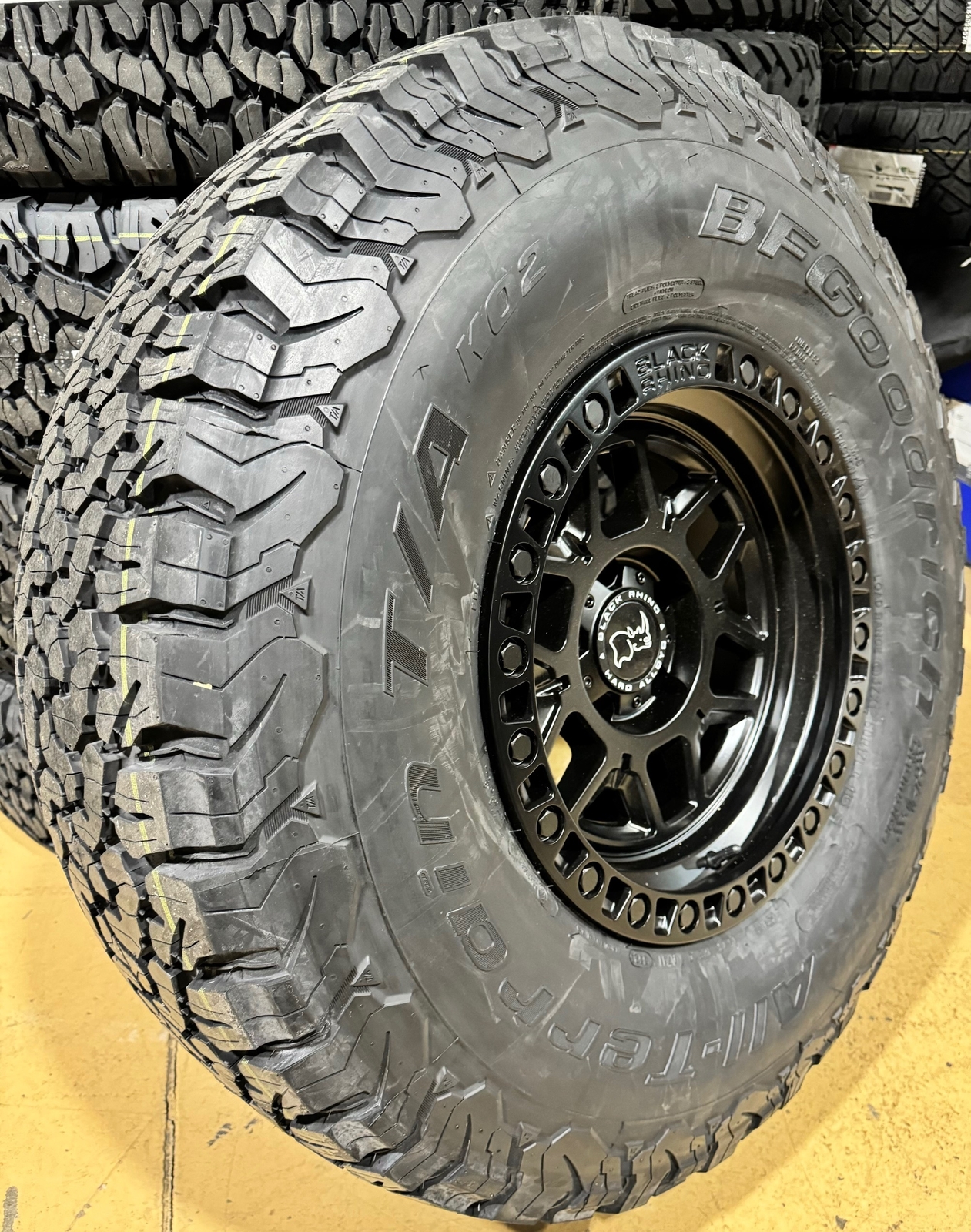 4) 17x9 Black Rhino Kelso Wheels 37