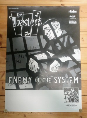 THE TOASTERS Enemy Of The System TOURPOSTER A1 | Moon Ska Asian Man SUMMER SALE