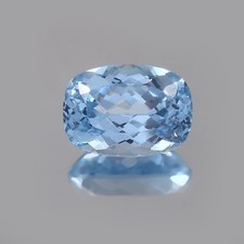 AAA Beautifull Natural Brazilian Aquamarine Loose Cushion Gemstone Cut 14x10 MM