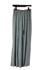 VTG Compagnie Internationale Express Floral Light Blue Pull On Pants WOMENS M/L