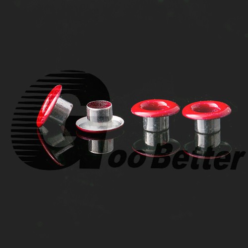 Eyelet with Washer Leather Craft Repair Grommet 4mm 4.5mm Red Yellow Blue Black - Picture 8 of 35