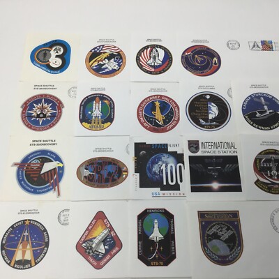Vintage NASA Space Shuttle Missions envelops/ invitations COLLECTION 18 items