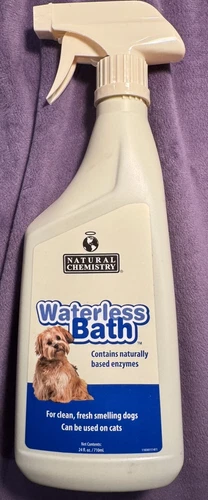 Waterless Bath Spray for Dogs & Cats  24 oz By Natural Chemistry (2 Avail.)