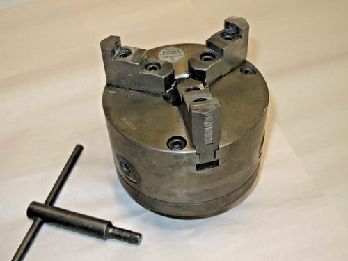 PRATT BURNERD 5" 3 JAW SET RITE ADJUSTABLE LATHE CHUCK HARDINGE TAPER - Picture 4 of 6