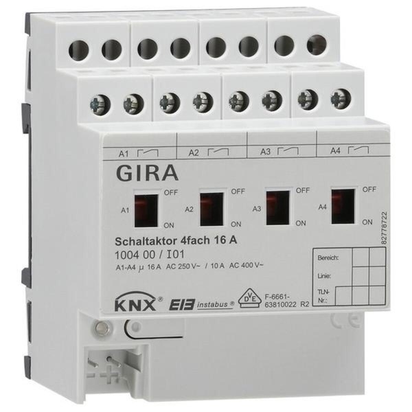 Gira Schaltaktor 4Fach 100400 Bussystem-Schaltaktor Schaltaktor-image