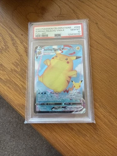 Surfing Pikachu VMAX - Celebrations - 009/025 - 2021- PSA 10 GEM MINT