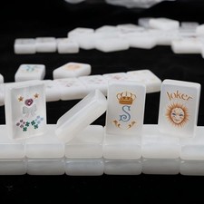 American Mahjong Game Set, 160 pearl shell Layered Mah Jong Tiles,Free ship