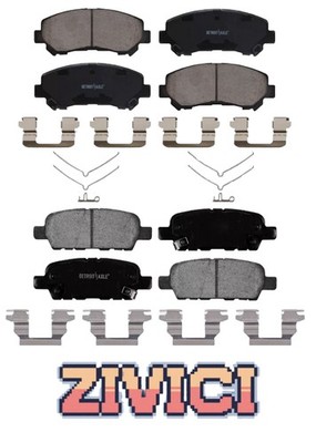 Ceramic Brake Pads Front Rear for NISSAN MAXIMA 2009-2014 2016-2019 All Models