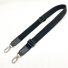 Louis Vuitton Black Logo Shoulder Strap 160cm x 4cm for Bag Replacement Strap