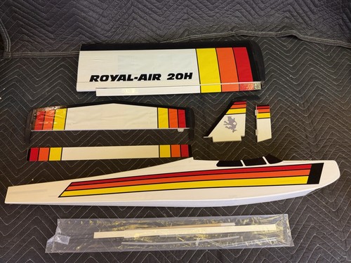 Rare Vintage 1980's Royal-Air 40T MKII ARF Remote Control Airplane (PARTS READ)