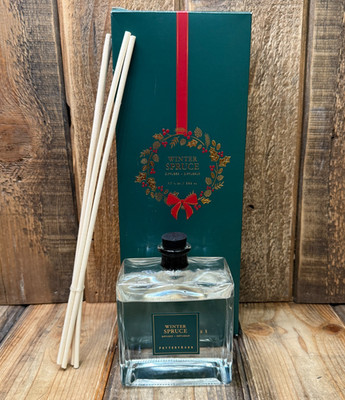 POTTERY BARN WINTER SPRUCE REED DIFFUSER 9.7 OZ LARGE CHRISTMAS HOME FRAGRANCE