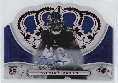 2020 Panini Chronicles Crown Royale Red Rookie 27/75 Patrick Queen Auto RC 3hd