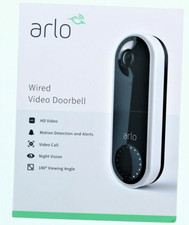 Arlo AVD1001W100NAS Wired Video Doorbell - Bl...