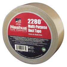 NASHUA 2280 Duct Tape,Tan,1 7/8 in x 60 yd,9 mil PK 6