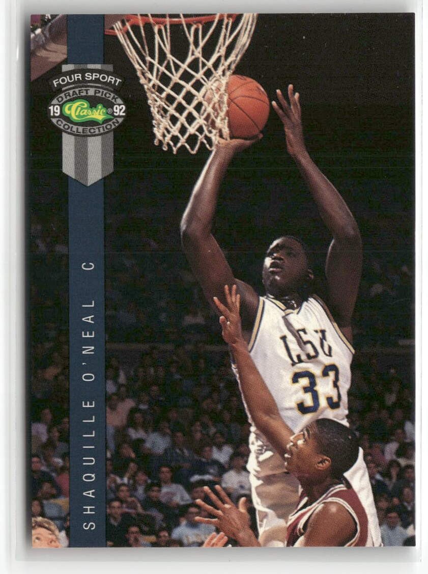 1992 Classic Four Sport #1 Shaquille O'Neal RC ☘️039