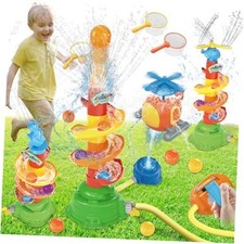 Outdoor Water Sprinkler Toys for Kids: 5 in 1 Water Spray Sprinkler Outside