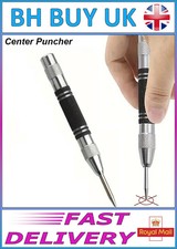 AUTOMATIC CENTRE PUNCH CARBON STEEL METALWORK DRILL WOODWORKING SPRING LOADED