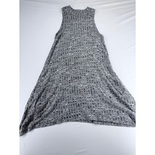 Maeve Anthropologie Gray Knit Sharkbite Hem Sleeveless Dress XSP