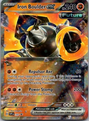 Iron Boulder ex 147 Holo Promo Scarlet & Violet Promo Pokemon Holo Near Mint