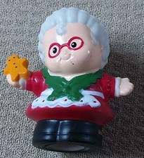 Fisher Price Little People Mrs Santa Claus Gingerbread Christmas Holiday 