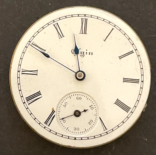 Antique 1897 Elgin Grade 109 Pocket Watch Movement Parts/Repair 0s 7j USA