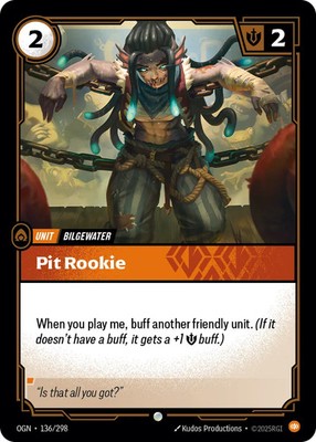 Pit Rookie 136/298 Common Origins Riftbound NM/M