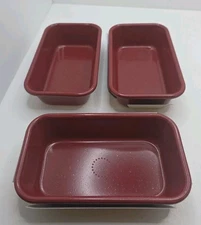 Curtis Stone Dura-Bake Set of 3 Mini-Loaf Pans Model 689-189 No Box