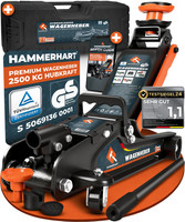 Hammerhart Hydraulischer Wagenheber 2,5T | Premium Rangierwagenheber TÜV GeprüFt
