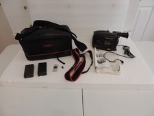 JVC AX710U COMPACT VHS-C CAMCORDER AND CARRY CASE FOR PARTS