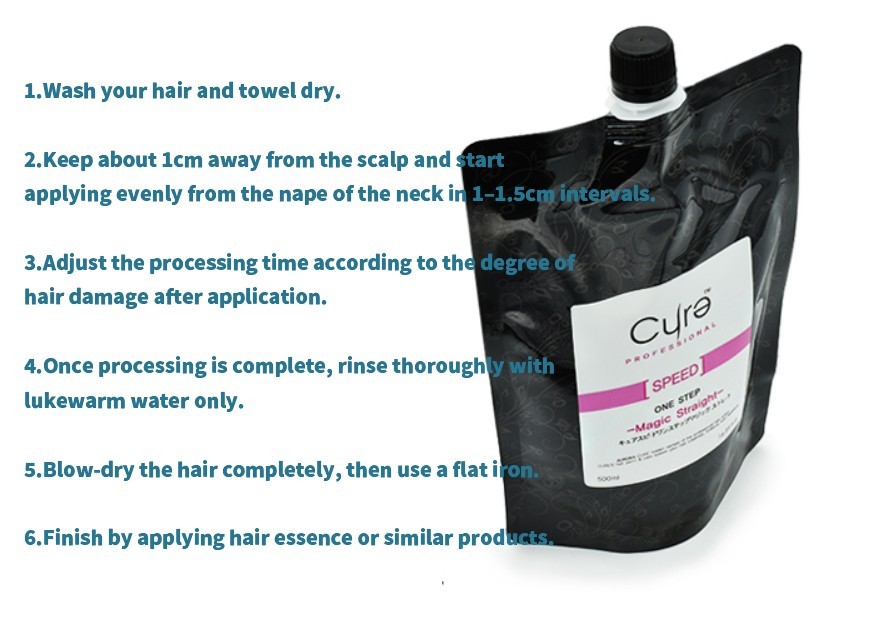 Cure One Step Japanese Magic Hair Straightening Treatment 500g AURORA / FAST