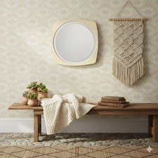 Specchio Circolare Vintage Cornice in Plastica Design Italia Anni 70 Originale