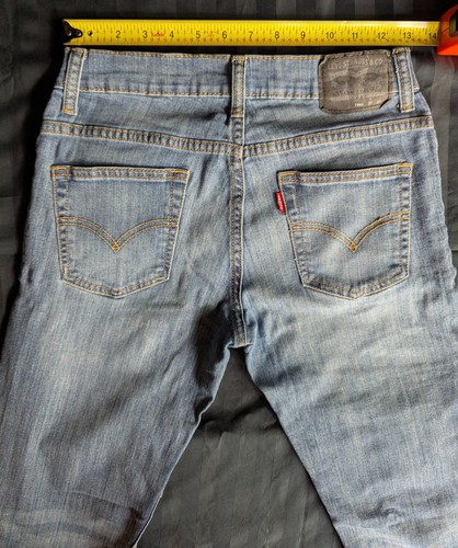 Lot of 3 - Levi’s 511 Slim Fit Jeans Youth Boys Size 14 27x27 Black, 2 Blue - Picture 12 of 24