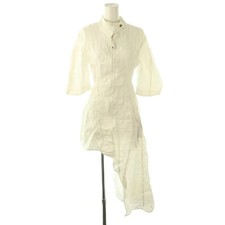 Used STELLA McCARTNEY 2022 Corset Dress Asymmetrical Rayon Linen 36 White DO GY5