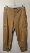 Sanctuary Standard Surplus Cargo Pants women's sz.28 Jogger Style Tan Pockets