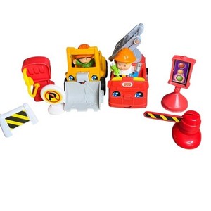 Fisher Price Little People Construction 2 Vehicles & 2 Figures Set