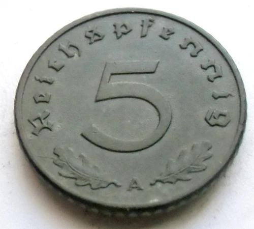 1942 Germany 5 Reichspfennig — photo from the most recent tracked eBay sale
