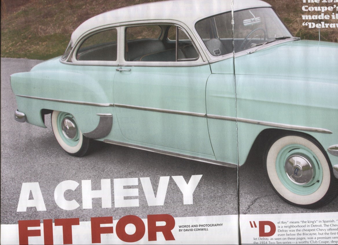 1954 CHEVROLET DELRAY CLUB SEDAN 7 pg COLOR Article