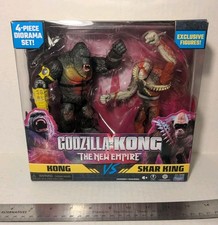 Godzilla x Kong The New Empire Kong vs Skar King Exclusive Figures New Fast Ship