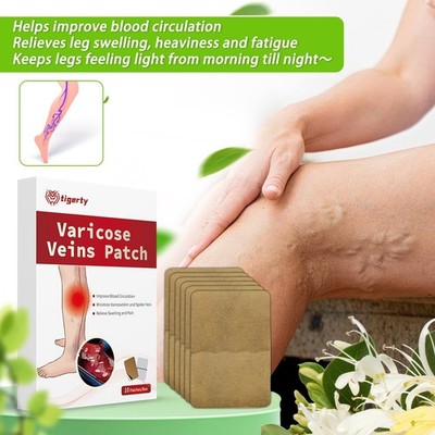  10Pc Varicose Veins Support Patch, Leg Circulation Boost for Phlebitis Comfort