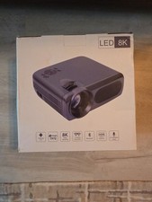 Outdoor LED 8K Movie Projector Bundle - Android 9.0, Dual WiFi, HDR10 , AI Voice