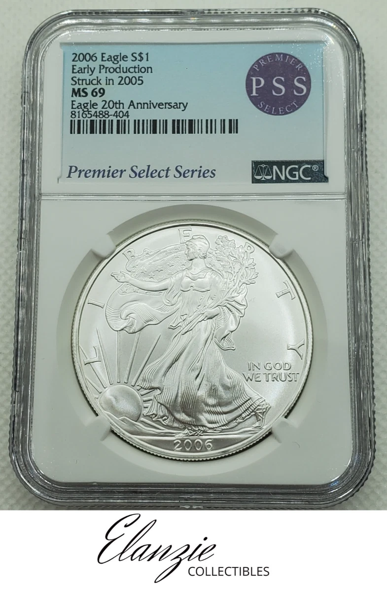 American Eagle MS 69 Graded 2005 Silver Bullion Coins for sale | eBay