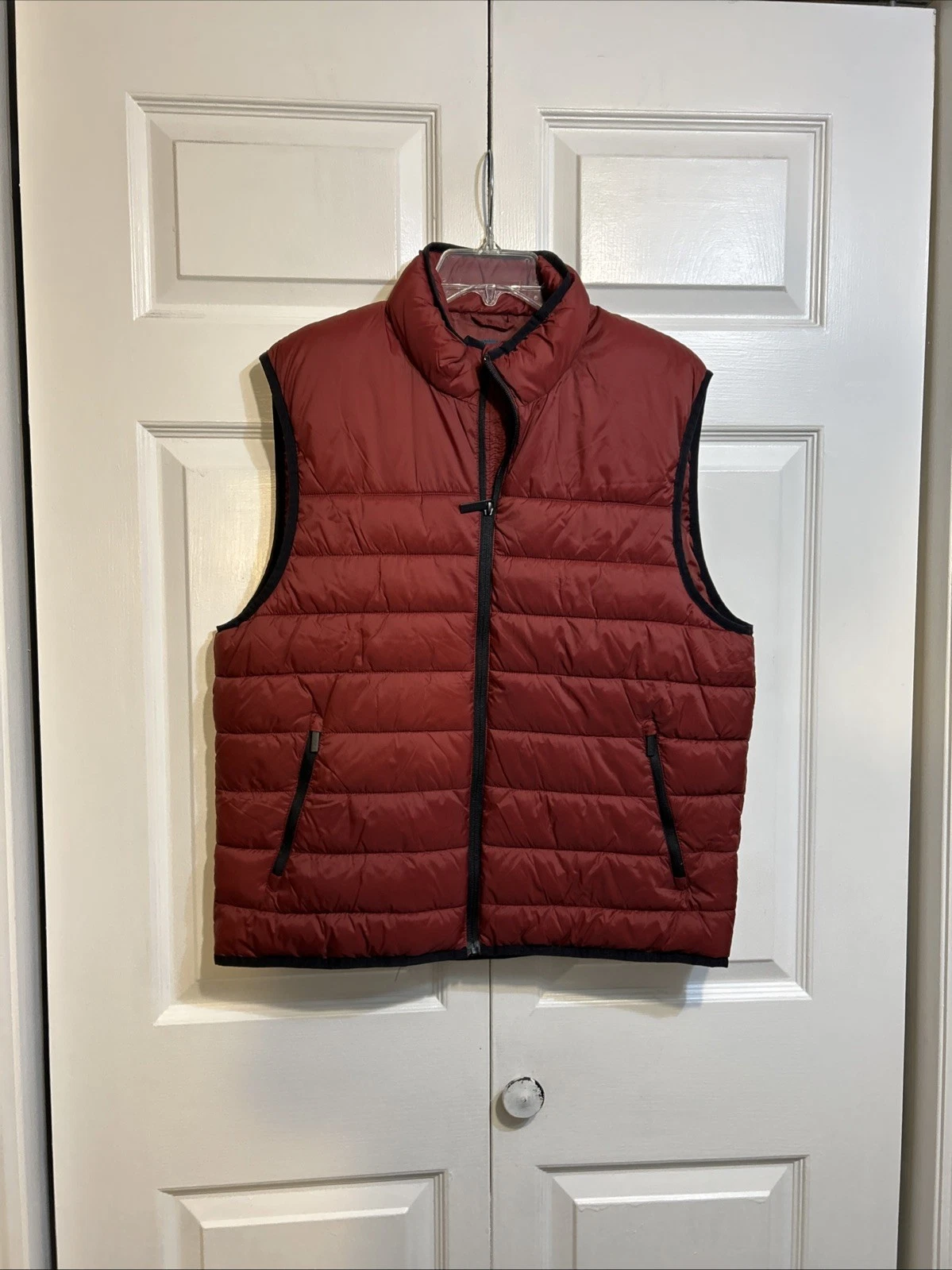 NWT Perry Ellis Sleeveless Water Resistant Vest Size L Large Puffer Quilted