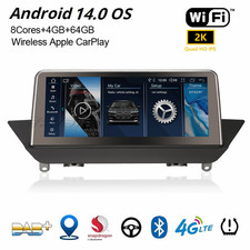 Qualcomm 10,25" IPS Android 14 BMW X1 E84 CIC Navi DAB+ Autoradio CarPlay 4+64GB