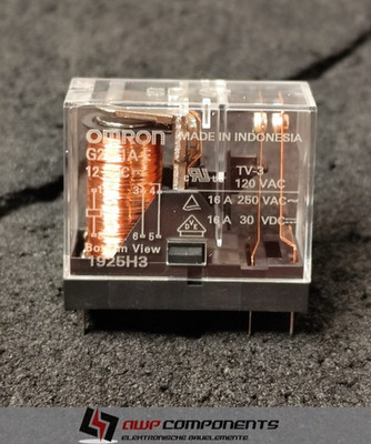 (2 Stk.) G2R-1A-E DC12 - Relais G2R THT SPST-NO 16A 12VDC 275Ohm - Omron