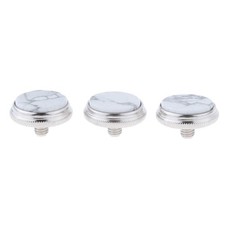 Liyafy 3Pcs Trumpet Valve Finger Buttons Musical Instruments Accessories Silv...
