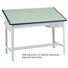 Safco Precision Drafting Table Top - Rectangle - 37.50" X 60" - Green Top (3952)