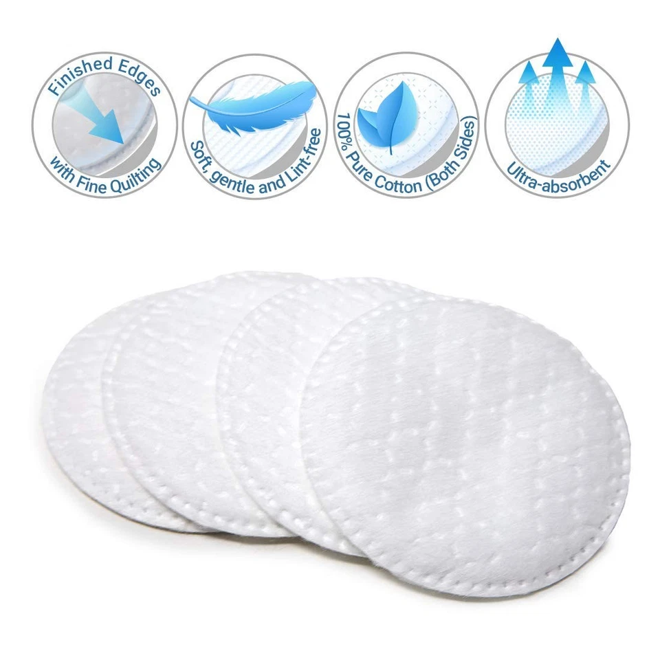 600 Count Cotton Rounds Pack of 6 Ultra Soft Dual Sided Makeup Remover Pads - Image 4 of 4