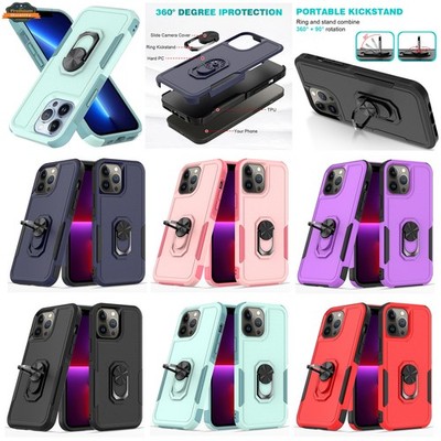 For Google Pixel 9A Hybrid 2in1 Ring Stand Magnetic Car Mount Case Cover