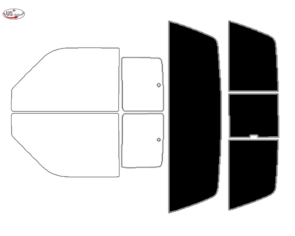 PreCut 2Ply Window Tint Film Kit For 1987-1996 Dodge Dakota Extended Cab - Image 4 of 4