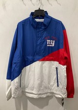 New York Giants NFL Men's Quarter-Zip Snap Up Windbreaker-NWT- FREE SHIPPING 